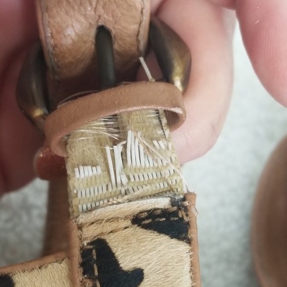 UGG Calf Hair Leopard/Cheetah Jazmine Sandal Wedge Espidrille Heels - Picture 8 of 11